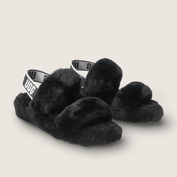 UGG Shoes - NEW Ugg Oh Yeah Slide Slipper Black Size 10
